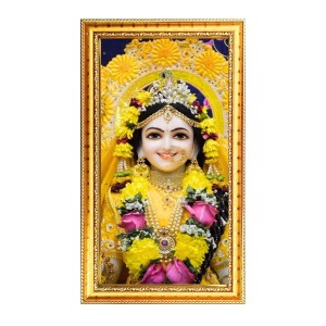 Divine Radha Rani Digital Golden Color Photo Frame | Hindu Religious Wall Decor | 8x15 Inches - Inspirational Wall Art For Office, Home Decor - Ideal Spiritual Gift (F10235) Divine Radha Rani Digital Golden Color Photo Frame | Hindu Religious Wall Decor | 8x15 Inches - Inspirational Wall Art For Office, Home Decor - Ideal Spiritual Gift (F10235)