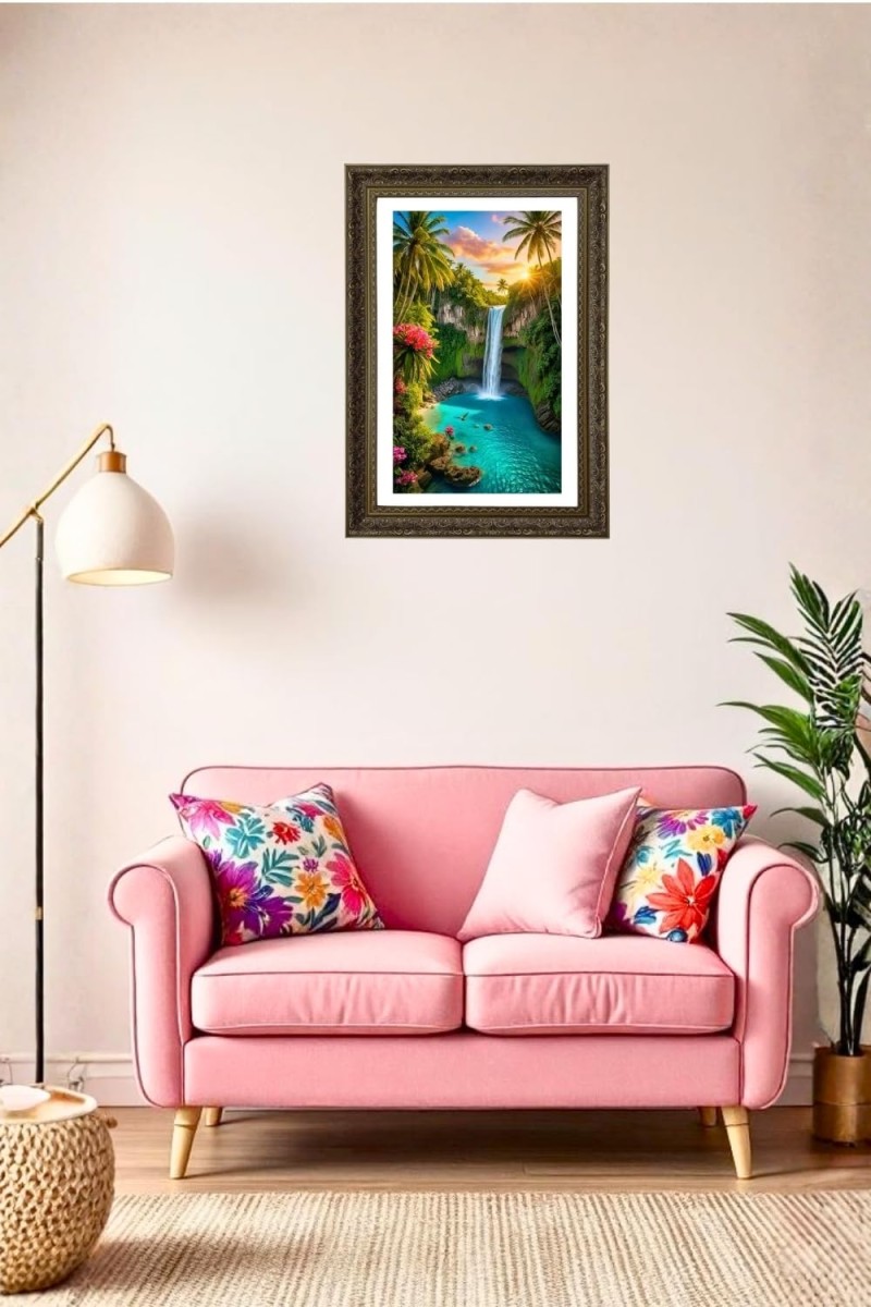 Vertical16X24 Inches Frame Big Photo Frame - 20x28 Inches For Home,Temple & Office Decoration (F10863)