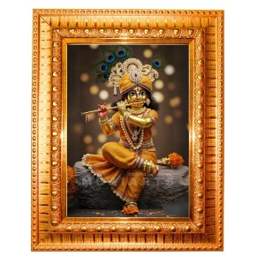 Lord Ganesha Golden Designer Photo Frame | 16x20 Inch Religious Wall Hanging Frame For Home, Office Decoration and Spiritual Gift Item (M3) Lord Ganesha Golden Designer Photo Frame | 16x20 Inch Religious Wall Hanging Frame For Home, Office Decoration and Spiritual Gift Item (M3)
