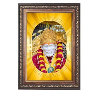 Shirdi Sai Baba Spiritual Guru Digital Photo In Designer Frame, Size 8x12 Inch | Hindu Religious Picture For Home Temple, Office & Gift | Wall Art & Pooja Decor (F10452) Shirdi Sai Baba Spiritual Guru Digital Photo In Designer Frame, Size 8x12 Inch | Hindu Religious Picture For Home Temple, Office & Gift | Wall Art & Pooja Decor (F10452)