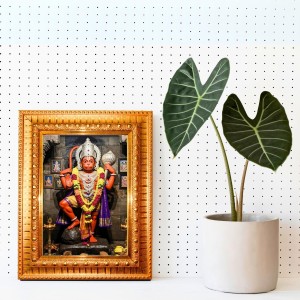 Lord Hanuman Golden Designer Photo Frame | 10x14 Inch Religious Wall Hanging Frame For Home & Office Decoration | Hindu Deity Lord Hanuman Spiritual Gift Item Lord Hanuman Golden Designer Photo Frame | 10x14 Inch Religious Wall Hanging Frame For Home & Office Decoration | Hindu Deity Lord Hanuman Spiritual Gift Item