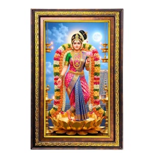 Goddess Andal Devi Digital Golden Balck Color Photo Frame | Hindu Religious Wall Decor | 10x16 Inches - Inspirational Wall Art For Office, Home Decor - Ideal Spiritual Gift (F16765) Goddess Andal Devi Digital Golden Balck Color Photo Frame | Hindu Religious Wall Decor | 10x16 Inches - Inspirational Wall Art For Office, Home Decor - Ideal Spiritual Gift (F16765)