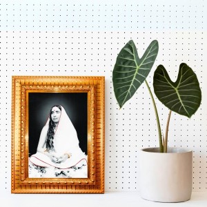 Sri Sarada Devi Golden Designer Photo Frame | 14x18 Inch Religious Wall Hanging Frame For Home & Office Decoration | Hindu Deity Spiritual Gift Item Sri Sarada Devi Golden Designer Photo Frame | 14x18 Inch Religious Wall Hanging Frame For Home & Office Decoration | Hindu Deity Spiritual Gift Item