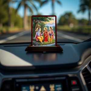 Car Desk/Table Top Lord Rama Sita And Lakshman Wooden Photo Stand 3x4 Inches, Compact & Stylish Spiritual Display For Car, Home & Office (Pack Of 1) (F14295) Car Desk/Table Top Lord Rama Sita And Lakshman Wooden Photo Stand 3x4 Inches, Compact & Stylish Spiritual Display For Car, Home & Office (Pack Of 1) (F14295)