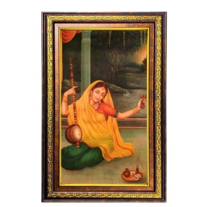 Meera Bhai Digital Golden Balck Color Photo Frame | Hindu Religious Wall Decor | 10x16 Inches - Inspirational Wall Art For Office, Home Decor - Ideal Spiritual Gift (F16526) Meera Bhai Digital Golden Balck Color Photo Frame | Hindu Religious Wall Decor | 10x16 Inches - Inspirational Wall Art For Office, Home Decor - Ideal Spiritual Gift (F16526)
