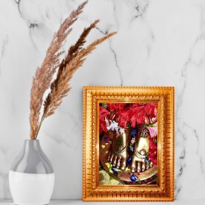 Goddess Kali Golden Designer Photo Frame | 10x14 Inch Religious Wall Hanging Frame For Home & Office Decoration | Hindu Deity Spiritual Gift Item Goddess Kali Golden Designer Photo Frame | 10x14 Inch Religious Wall Hanging Frame For Home & Office Decoration | Hindu Deity Spiritual Gift Item