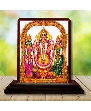 Car Desk/Table Top Lord Murgun Wooden Photo Stand 3x4 Inches, Compact & Stylish Spiritual Display For Car, Home & Office (Pack Of 1) (F15177)