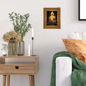 Lord Buddha Photo Frame 16x20 Inches-Brown Wooden Frame For Home, Office & Temple Decoration And Gifting (F6306) Lord Buddha Photo Frame 16x20 Inches-Brown Wooden Frame For Home, Office & Temple Decoration And Gifting (F6306)