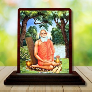 Car Desk/Table Top Baba Lokenath Wooden Photo Stand 3x4 Inches, Compact & Stylish Spiritual Display For Car, Home & Office (Pack Of 1) (F14636) Car Desk/Table Top Baba Lokenath Wooden Photo Stand 3x4 Inches, Compact & Stylish Spiritual Display For Car, Home & Office (Pack Of 1) (F14636)