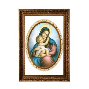 Virgin Mary And Baby Jesus Big Photo Frame - 20x28 Inches For Home,Temple & Office Decoration (F11294) Virgin Mary And Baby Jesus Big Photo Frame - 20x28 Inches For Home,Temple & Office Decoration (F11294)