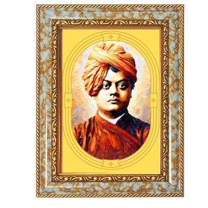 Swami Vivekananda Spiritual Guru Digital Photo In Designer Frame, Size 12x18 Inch | Hindu Religious Picture For Home Temple, Office & Gift | Wall Art & Pooja Decor (F10404) Swami Vivekananda Spiritual Guru Digital Photo In Designer Frame, Size 12x18 Inch | Hindu Religious Picture For Home Temple, Office & Gift | Wall Art & Pooja Decor (F10404)