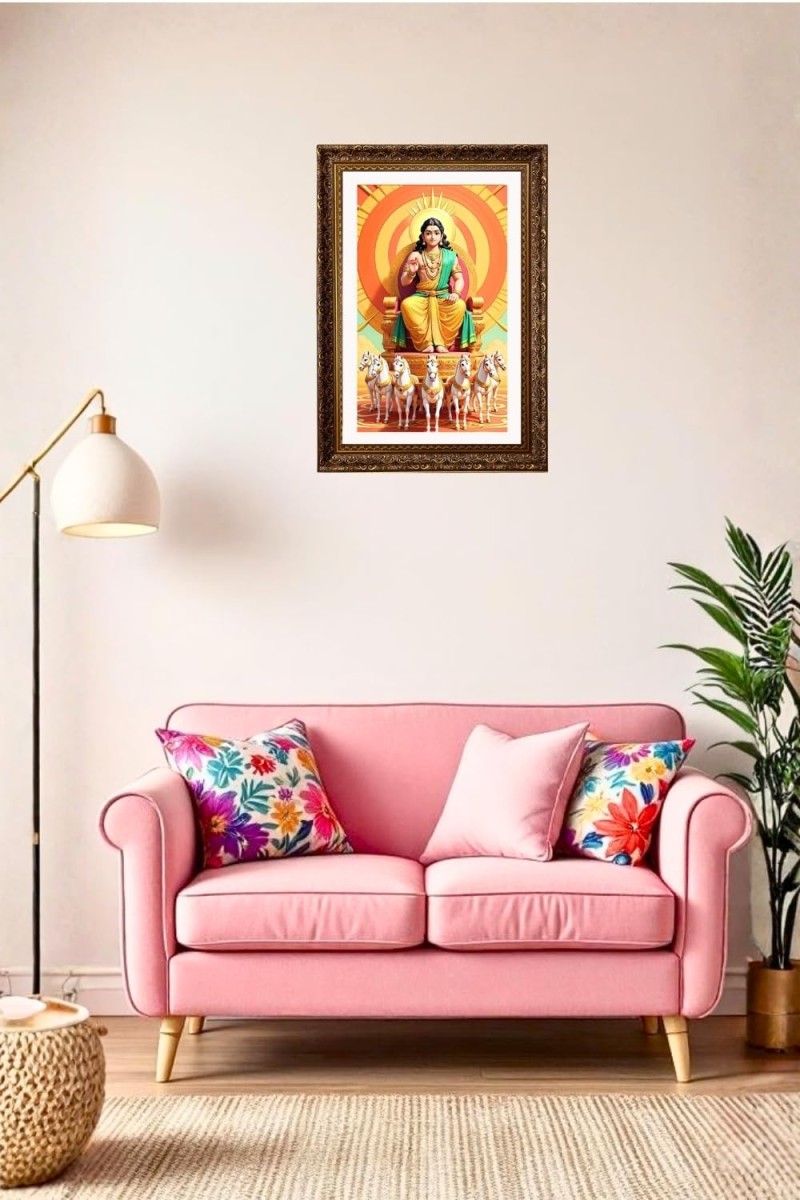 Vertical16X24 Inches Frame Big Photo Frame - 20x28 Inches For Home,Temple & Office Decoration (F10916)