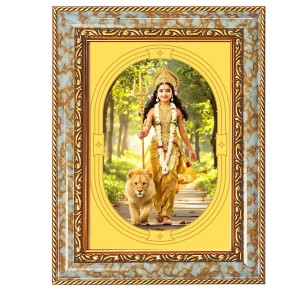 Little Durga Spiritual Guru Digital Photo In Designer Frame, Size 8x12 Inch | Hindu Religious Picture For Home Temple, Office & Gift | Wall Art & Pooja Decor (F10401) Little Durga Spiritual Guru Digital Photo In Designer Frame, Size 8x12 Inch | Hindu Religious Picture For Home Temple, Office & Gift | Wall Art & Pooja Decor (F10401)