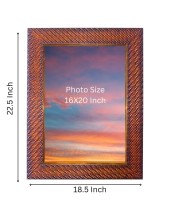 Mata Saraswati Photo Frame 19X23 Inch Religious Wall & Table Decor Frame | Mata Saraswati Spiritual Photo Frame For Home, Temple & Office (F18038X19X23)