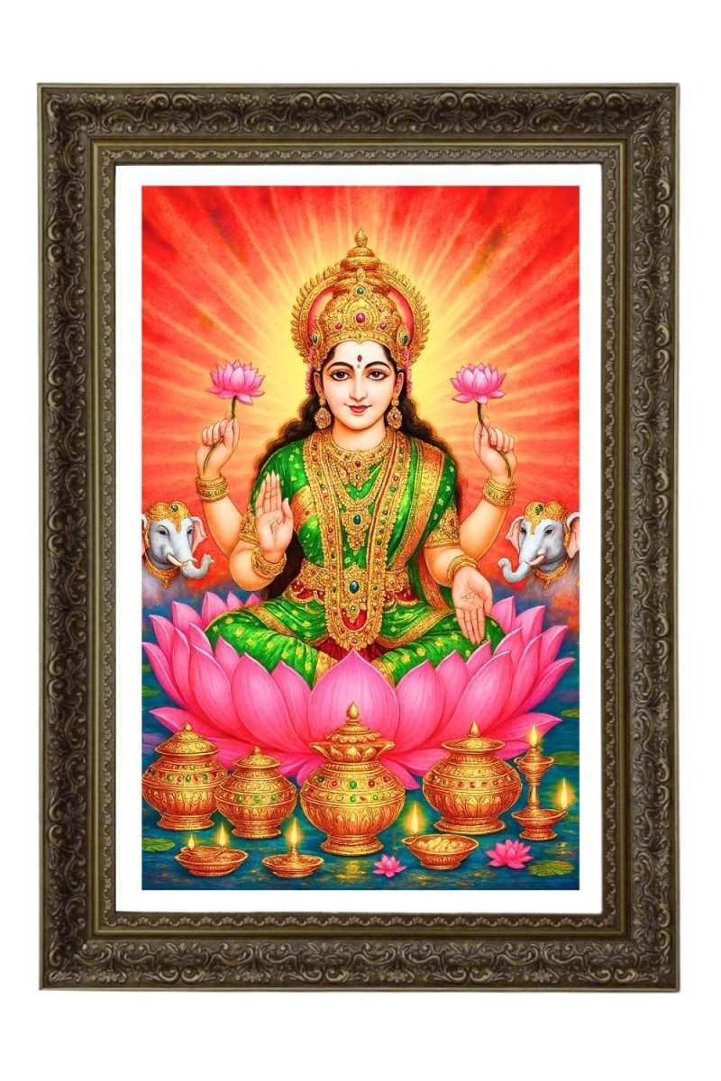 Vertical16X24 Inches Frame Big Photo Frame - 20x28 Inches For Home,Temple & Office Decoration (F11095)