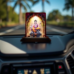 Car Desk/Table Top Lord Dattatreya Wooden Photo Stand 3x4 Inches, Compact & Stylish Spiritual Display For Car, Home & Office (Pack Of 1) (F14338) Car Desk/Table Top Lord Dattatreya Wooden Photo Stand 3x4 Inches, Compact & Stylish Spiritual Display For Car, Home & Office (Pack Of 1) (F14338)