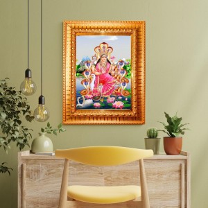 Maa Manasa Devi Golden Designer Photo Frame | 10x14 Inch Religious Wall Hanging Frame For Home & Office Decoration | Hindu Deity Maa Manasa Devi Spiritual Gift Item Maa Manasa Devi Golden Designer Photo Frame | 10x14 Inch Religious Wall Hanging Frame For Home & Office Decoration | Hindu Deity Maa Manasa Devi Spiritual Gift Item