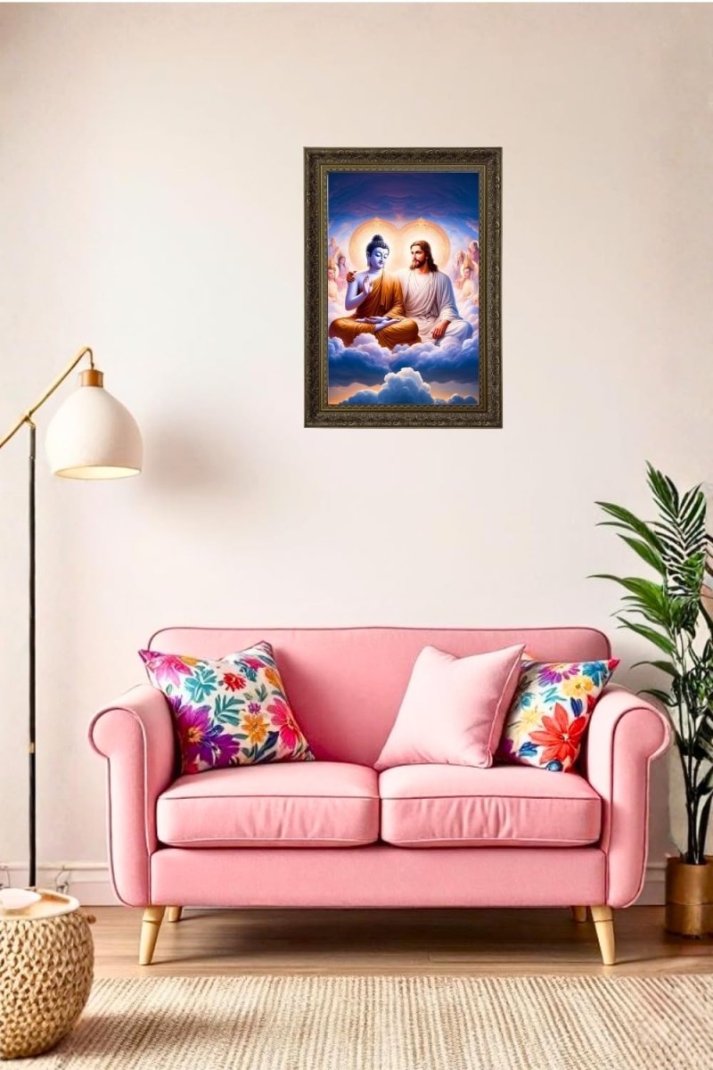 Vertical16X24 Inches Frame Big Photo Frame - 20x28 Inches For Home,Temple & Office Decoration (F10874)
