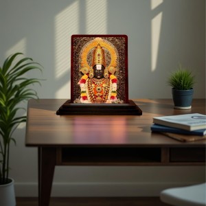 Car Desk/Table Top Lord Balaji Wooden Photo Stand 3x4 Inches, Compact & Stylish Spiritual Display For Car, Home & Office (Pack Of 1) (F15156) Car Desk/Table Top Lord Balaji Wooden Photo Stand 3x4 Inches, Compact & Stylish Spiritual Display For Car, Home & Office (Pack Of 1) (F15156)