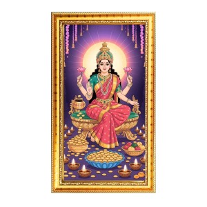 Mata Lakhsmi Digital Golden Color Photo Frame | Hindu Religious Wall Decor | 12x19 Inches - Inspirational Wall Art For Office, Home Decor - Ideal Spiritual Gift (F10300) Mata Lakhsmi Digital Golden Color Photo Frame | Hindu Religious Wall Decor | 12x19 Inches - Inspirational Wall Art For Office, Home Decor - Ideal Spiritual Gift (F10300)