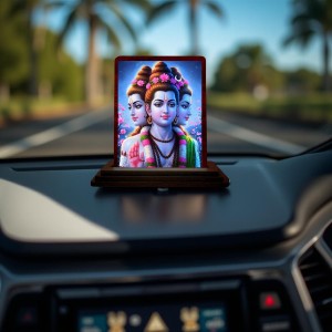 Car Desk/Table Top Lord Dattatreya Wooden Photo Stand 3x4 Inches, Compact & Stylish Spiritual Display For Car, Home & Office (Pack Of 1) (F14164) Car Desk/Table Top Lord Dattatreya Wooden Photo Stand 3x4 Inches, Compact & Stylish Spiritual Display For Car, Home & Office (Pack Of 1) (F14164)