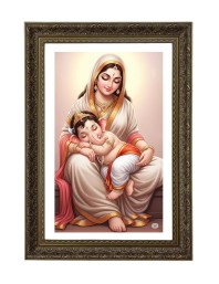 Parvati And Ganesh Big Photo Frame - 20x28 Inches For Home,Temple & Office Decoration (F11088)