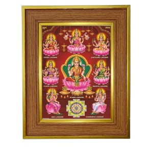 Mata Lakshmi Photo Frame 14x18 Inches-Brown Wooden Frame For Home, Office & Temple Decoration And Gifting (F6251) Mata Lakshmi Photo Frame 14x18 Inches-Brown Wooden Frame For Home, Office & Temple Decoration And Gifting (F6251)