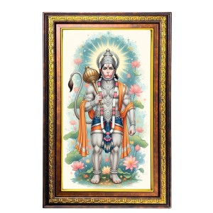 Lord Hanuman Digital Golden Balck Color Photo Frame | Hindu Religious Wall Decor | 10x16 Inches - Inspirational Wall Art For Office, Home Decor - Ideal Spiritual Gift (F16487) Lord Hanuman Digital Golden Balck Color Photo Frame | Hindu Religious Wall Decor | 10x16 Inches - Inspirational Wall Art For Office, Home Decor - Ideal Spiritual Gift (F16487)