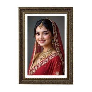 A Bride Women Big Photo Frame - 20x28 Inches For Home,Temple & Office Decoration (F11075) A Bride Women Big Photo Frame - 20x28 Inches For Home,Temple & Office Decoration (F11075)