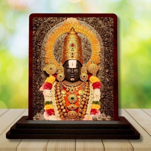 Car Desk/Table Top Lord Venkateshwara Wooden Photo Stand 3x4 Inches, Compact & Stylish Spiritual Display For Car, Home & Office (Pack Of 1) (F14258) Car Desk/Table Top Lord Venkateshwara Wooden Photo Stand 3x4 Inches, Compact & Stylish Spiritual Display For Car, Home & Office (Pack Of 1) (F14258)