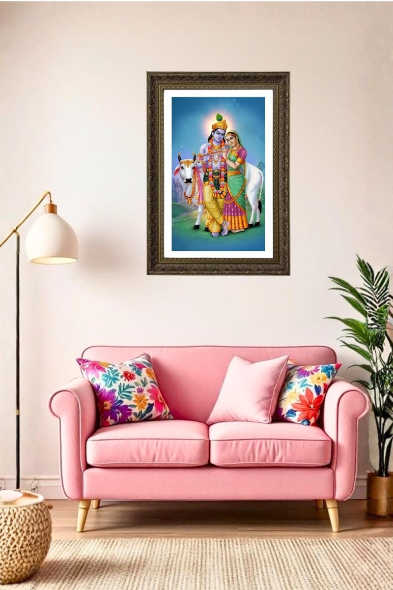 Vertical16X24 Inches Frame Big Photo Frame - 20x28 Inches For Home,Temple & Office Decoration (F10831)