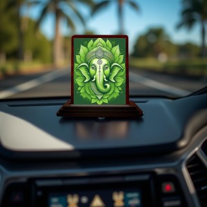 Lord Ganesha Wooden Photo Stand | Car Desk/Table Top 3x4 Inches | Compact & Stylish Spiritual Display For Car, Home & Office (Pack Of 1) (F14575) Lord Ganesha Wooden Photo Stand | Car Desk/Table Top 3x4 Inches | Compact & Stylish Spiritual Display For Car, Home & Office (Pack Of 1) (F14575)