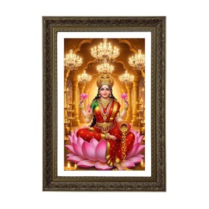 Maa Laxmi Big Photo Frame - 20x28 Inches For Home,Temple & Office Decoration (F10712)