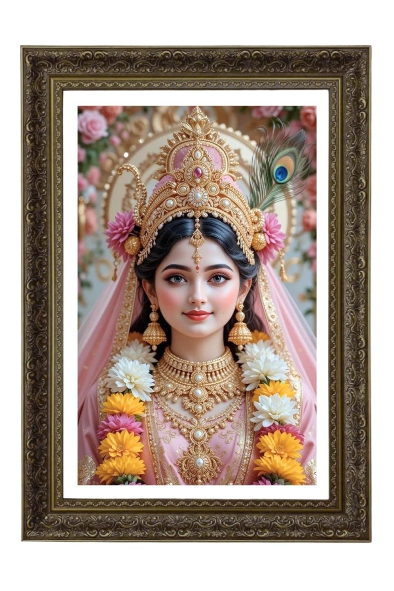 Vertical16X24 Inches Frame Big Photo Frame - 20x28 Inches For Home,Temple & Office Decoration (F11112)