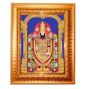Lord Venkateswara Golden Designer Photo Frame | 10x14 Inch Religious Wall Hanging Frame For Home & Office Decoration | Hindu Deity Lord Venkateswara Spiritual Gift Item Lord Venkateswara Golden Designer Photo Frame | 10x14 Inch Religious Wall Hanging Frame For Home & Office Decoration | Hindu Deity Lord Venkateswara Spiritual Gift Item