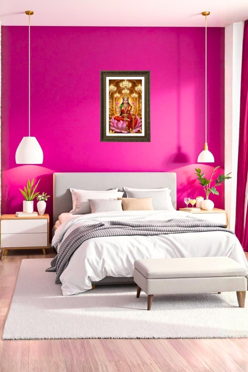 Maa Laxmi Big Photo Frame - 20x28 Inches For Home,Temple & Office Decoration (F10712)