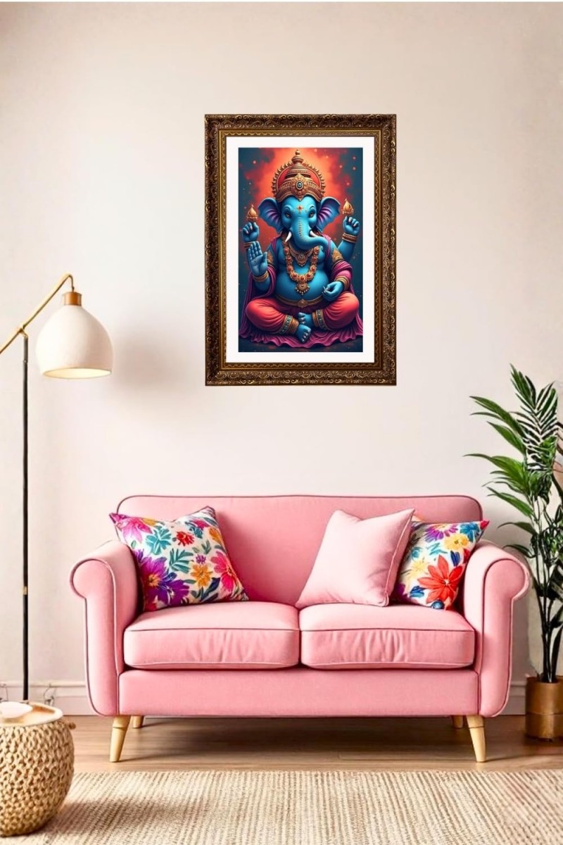 Vertical16X24 Inches Frame Big Photo Frame - 20x28 Inches For Home,Temple & Office Decoration (F10904)