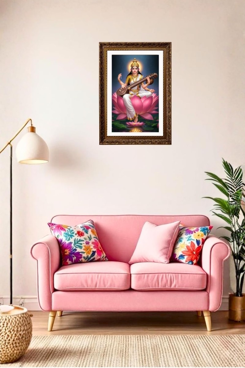 Vertical16X24 Inches Frame Big Photo Frame - 20x28 Inches For Home,Temple & Office Decoration (F10926)