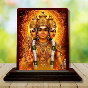 Car Desk/Table Top Lord Brahma Wooden Photo Stand 3x4 Inches, Compact & Stylish Spiritual Display For Car, Home & Office (Pack Of 1) (F14259) Car Desk/Table Top Lord Brahma Wooden Photo Stand 3x4 Inches, Compact & Stylish Spiritual Display For Car, Home & Office (Pack Of 1) (F14259)