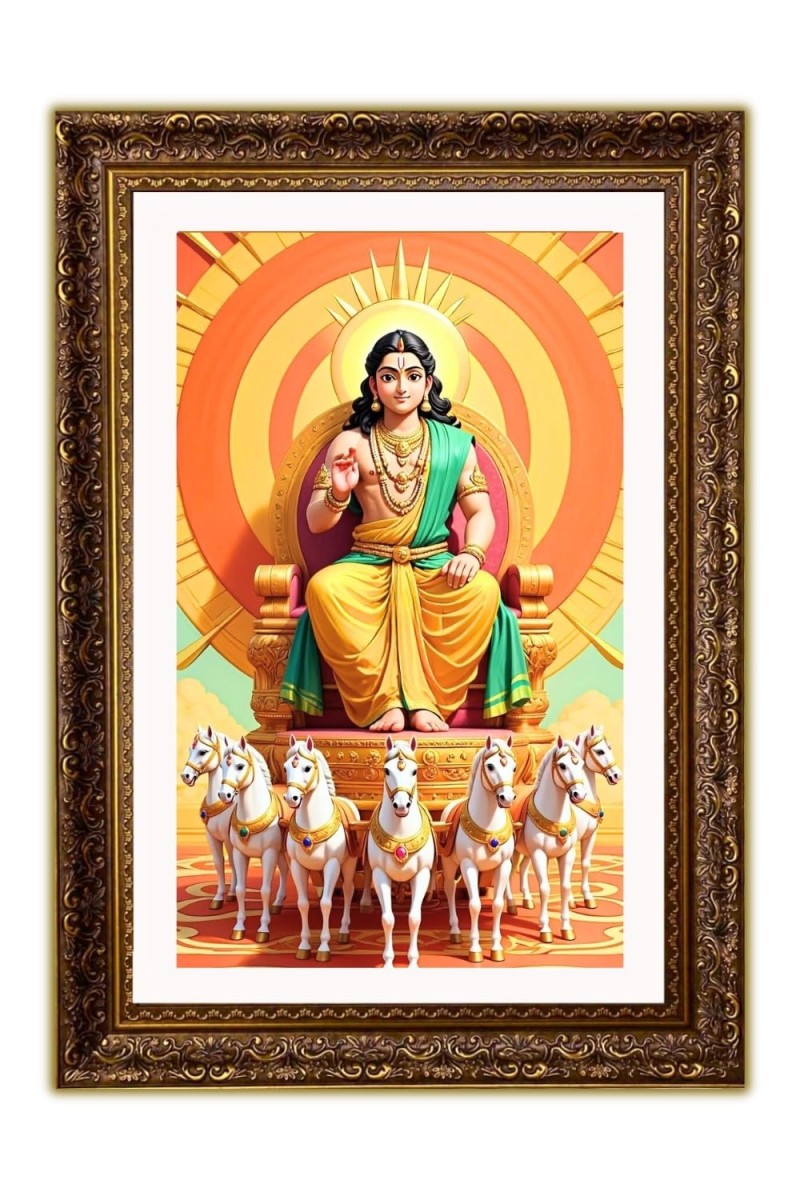 Vertical16X24 Inches Frame Big Photo Frame - 20x28 Inches For Home,Temple & Office Decoration (F10916)