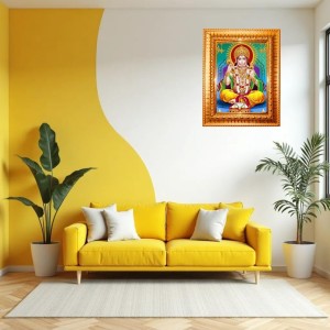 Lord Hanuman Golden Designer Photo Frame | 18x22 Inch Religious Wall Hanging Frame For Home & Office Decoration | Hindu Deity Spiritual Gift Item Lord Hanuman Golden Designer Photo Frame | 18x22 Inch Religious Wall Hanging Frame For Home & Office Decoration | Hindu Deity Spiritual Gift Item