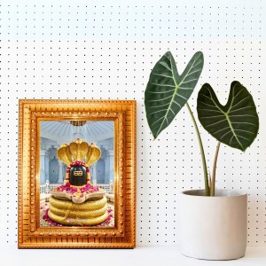 Shiva Lingam Golden Designer Photo Frame | 10x14 Inch Religious Wall Hanging Frame For Home & Office Decoration | Hindu Deity Spiritual Gift Item Shiva Lingam Golden Designer Photo Frame | 10x14 Inch Religious Wall Hanging Frame For Home & Office Decoration | Hindu Deity Spiritual Gift Item