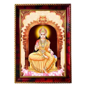 Sri Maa Annapurna Devi Photo Frame For Wall & Table | 7x9 Inch Golden Cherry Finish | Decorative Sri Maa Annapurna Devi Photo Frame For Home, Office & Pooja Room (F11570) Sri Maa Annapurna Devi Photo Frame For Wall & Table | 7x9 Inch Golden Cherry Finish | Decorative Sri Maa Annapurna Devi Photo Frame For Home, Office & Pooja Room (F11570)