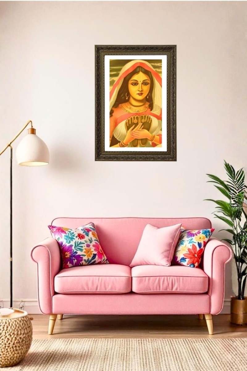 Vertical16X24 Inches Frame Big Photo Frame - 20x28 Inches For Home,Temple & Office Decoration (F10841)