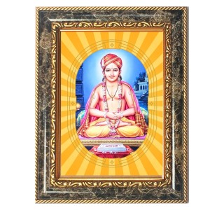 Sant Dnyaneshwar Spiritual Guru Digital Photo In Designer Frame, Size 16x20 Inch | Hindu Religious Picture For Home Temple, Office & Gift | Wall Art & Pooja Decor (F10427)