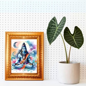 Divine Krishna Golden Designer Photo Frame | 14x18 Inch Religious Wall Hanging Frame For Home, Office Decoration and Spiritual Gift Item (M4) Divine Krishna Golden Designer Photo Frame | 14x18 Inch Religious Wall Hanging Frame For Home, Office Decoration and Spiritual Gift Item (M4)