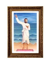 Vertical16X24 Inches Frame Big Photo Frame - 20x28 Inches For Home,Temple & Office Decoration (F11131)