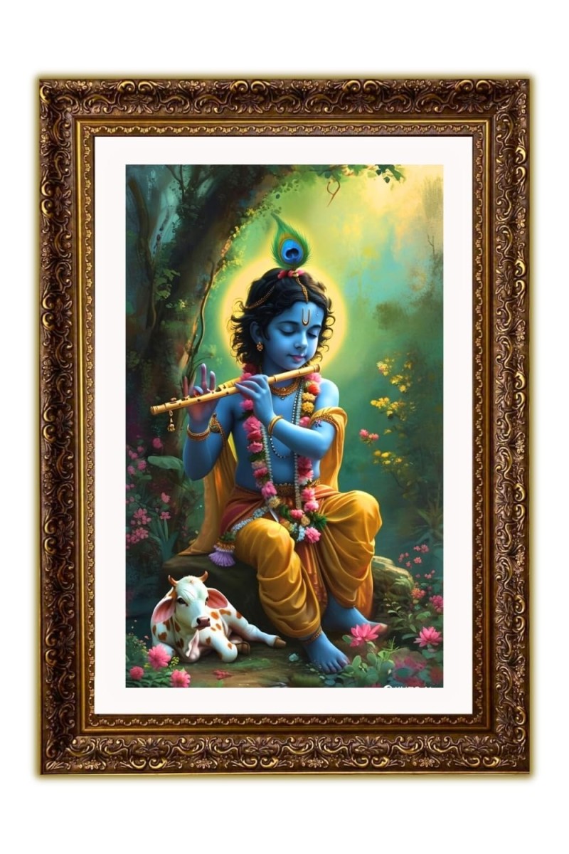Vertical16X24 Inches Frame Big Photo Frame - 20x28 Inches For Home,Temple & Office Decoration (F10905)