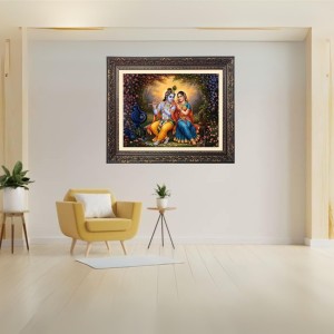 radha and krishna Big Photo Frame - 24x28 Inches for Home,Temple & Office Decoration