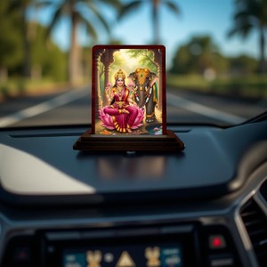 Car Desk/Table Top Goddess Lakshmi Wooden Photo Stand 3x4 Inches, Compact & Stylish Spiritual Display For Car, Home & Office (Pack Of 1) (F14168) Car Desk/Table Top Goddess Lakshmi Wooden Photo Stand 3x4 Inches, Compact & Stylish Spiritual Display For Car, Home & Office (Pack Of 1) (F14168)